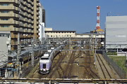 中央線陸橋から見たJR八王子駅