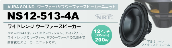 E[t@[/TuE[t@[Xs[J[jbg AURA SOUND NS12-513-4A