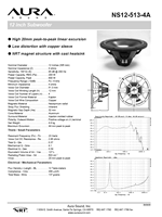 E[t@[ Xs[J[jbg AURASOUND NS12-513-4A f[^V[g