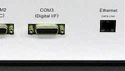 WindowsパソコンとEthernet接続 : 背面パネルI/F部 写真