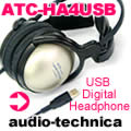 audhio-technica USB �f�W�^�� �w�b�h�z�� ATC-HA4USB 