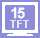 15型 TFT液晶ディスプレイ