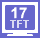 17型 TFT 液晶ディスプレイ