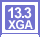 13.3型 XGA ディスプレイ