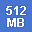 メモリ512MB 