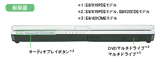 dynabook E8 前面部